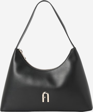 FURLA Наплечная сумка 'Diamante S' в Черный: спереди