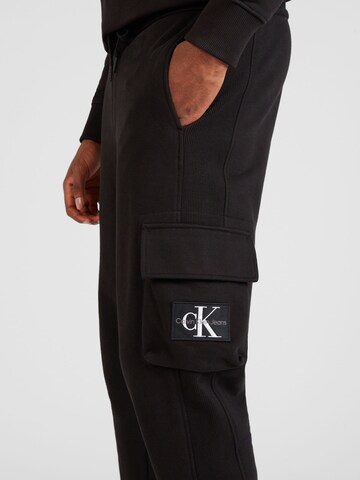 Calvin Klein Jeans Tapered Trousers in Black