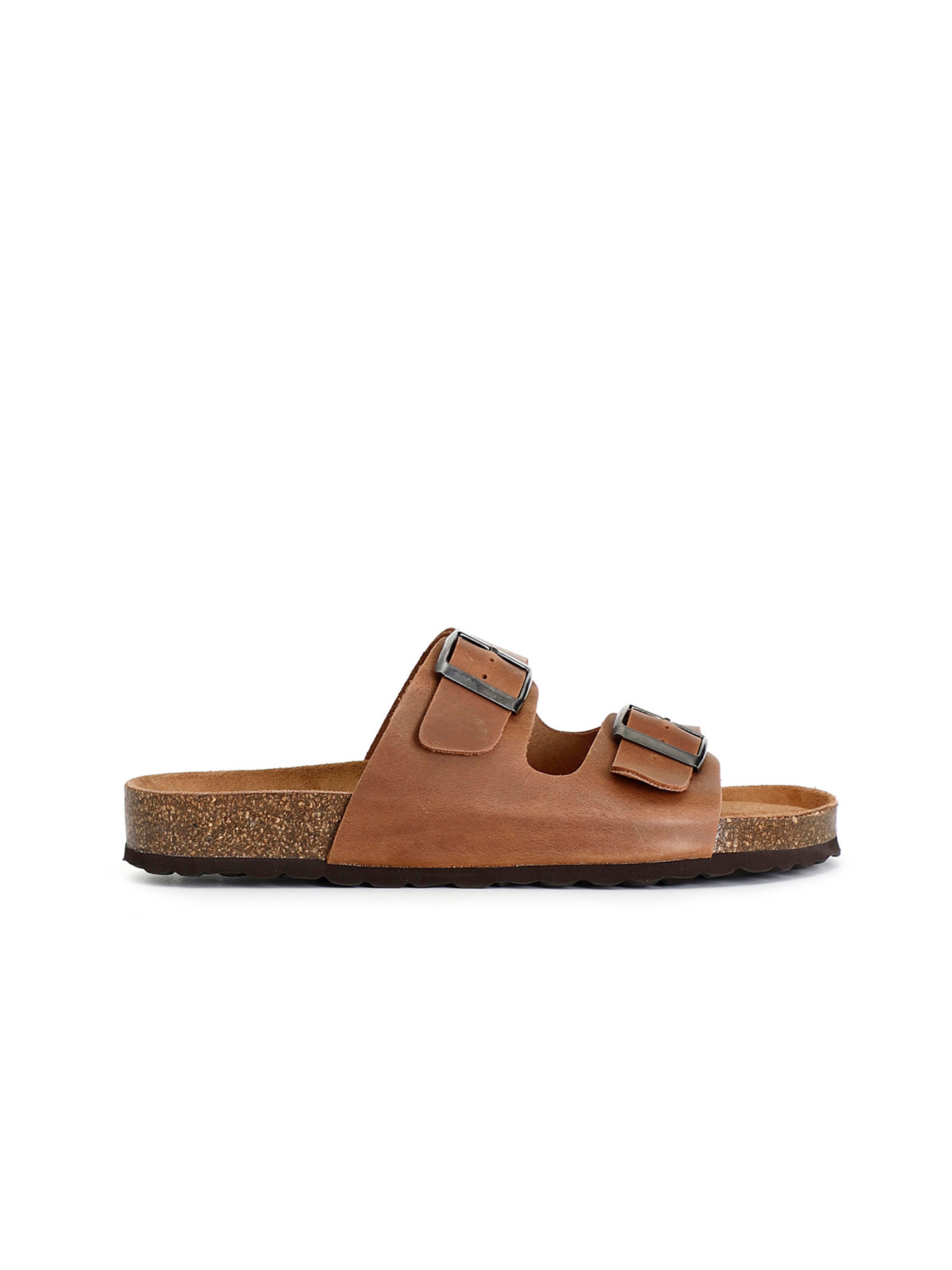 Sandalo di CAFè NOIR in marrone: frontale