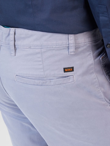 Effilé Pantalon chino BOSS Orange en bleu