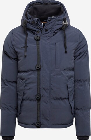 BRAVE SOUL Regular fit Winterjas 'Billy' in Blauw: voorkant