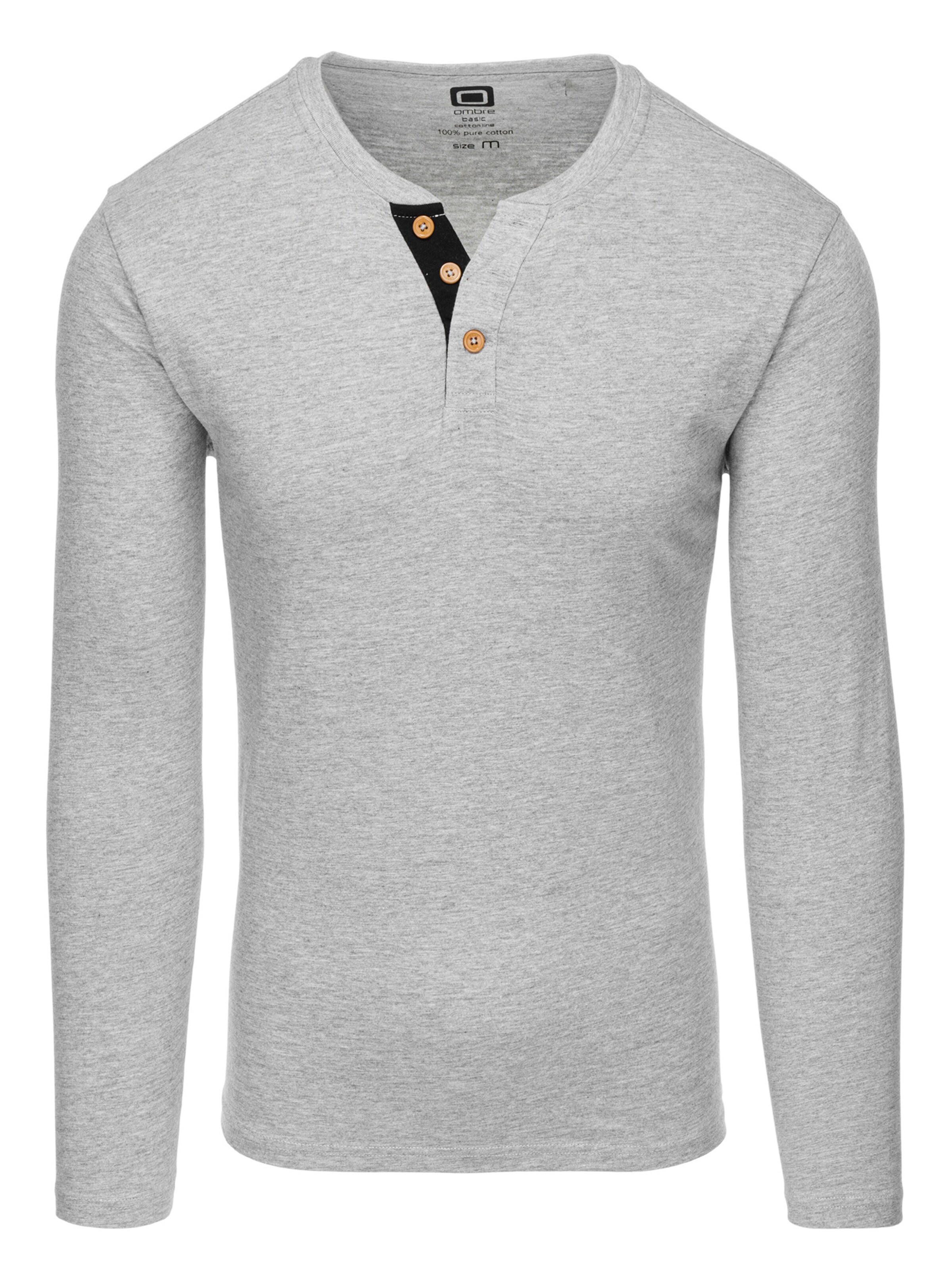 Ombre Shirt in Grey: front