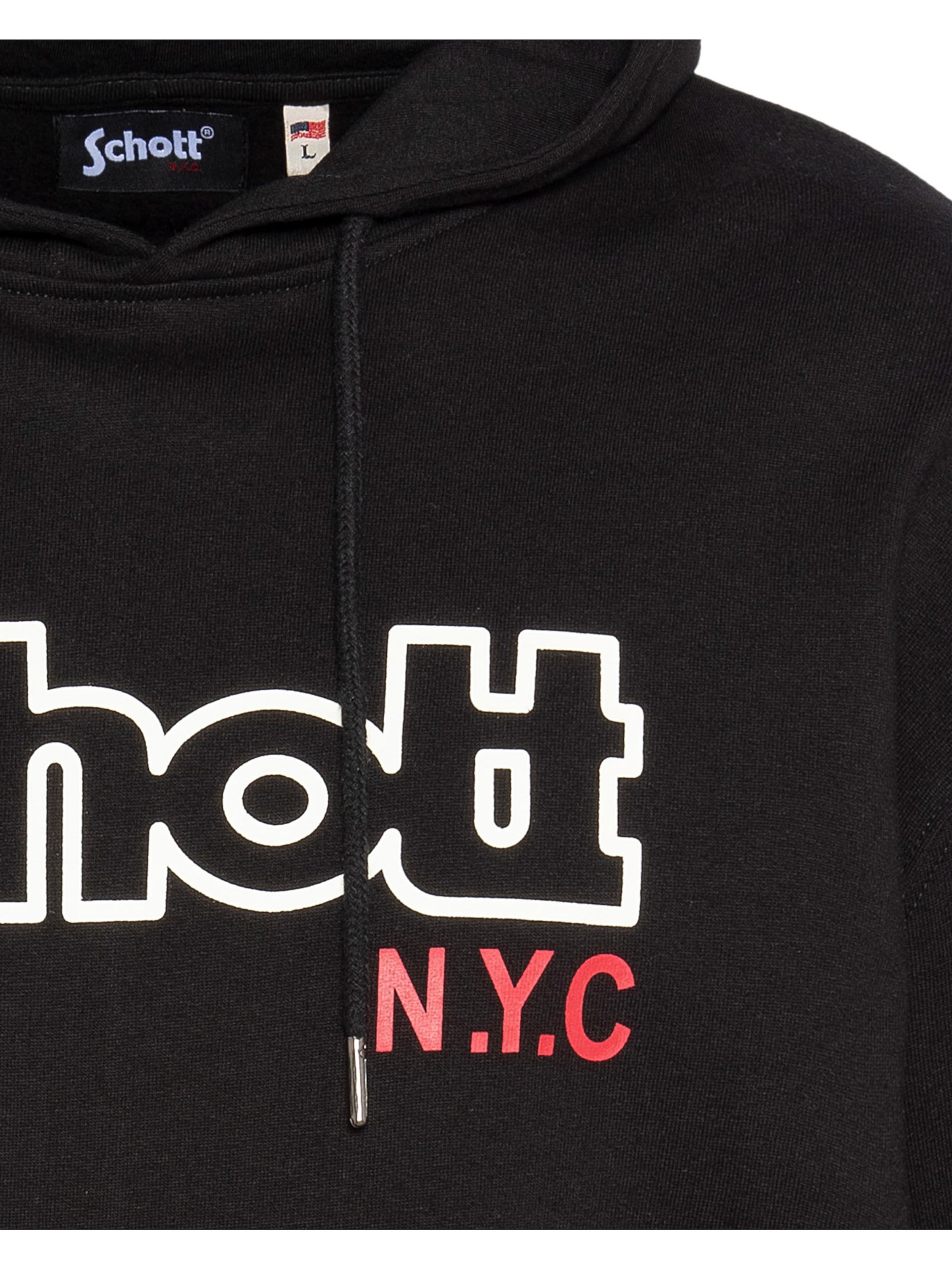 Schott NYC Sweatshirt in Black