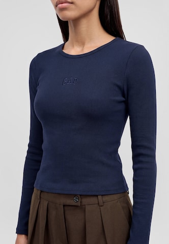 Gap Petite Shirt in Blue: front