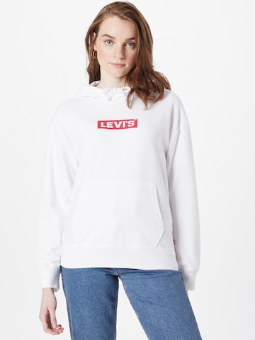 LEVI'S ® Sweatshirt 'Graphic Standard Hoodie' i vit: framsida