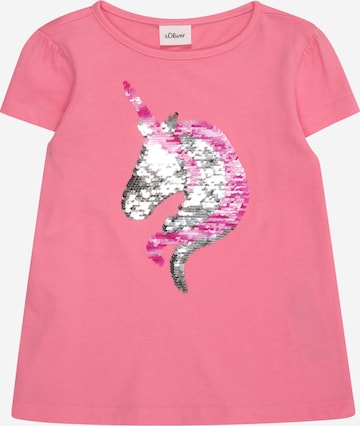 T-Shirt s.Oliver en rose : devant