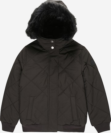 Abercrombie & Fitch Χειμερινό μπουφάν σε μαύρο: μπροστά