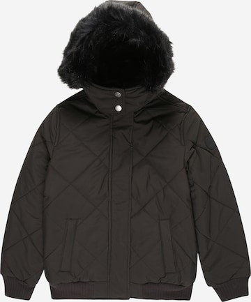 Abercrombie & Fitch Winter Jacket in Black: front