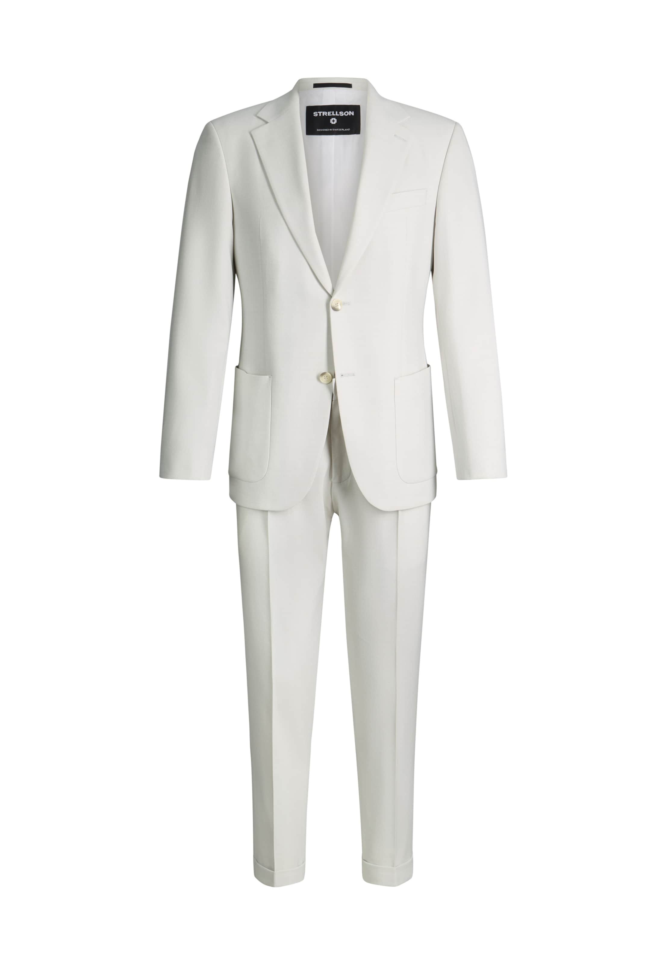 Coupe slim Costume STRELLSON en blanc : devant