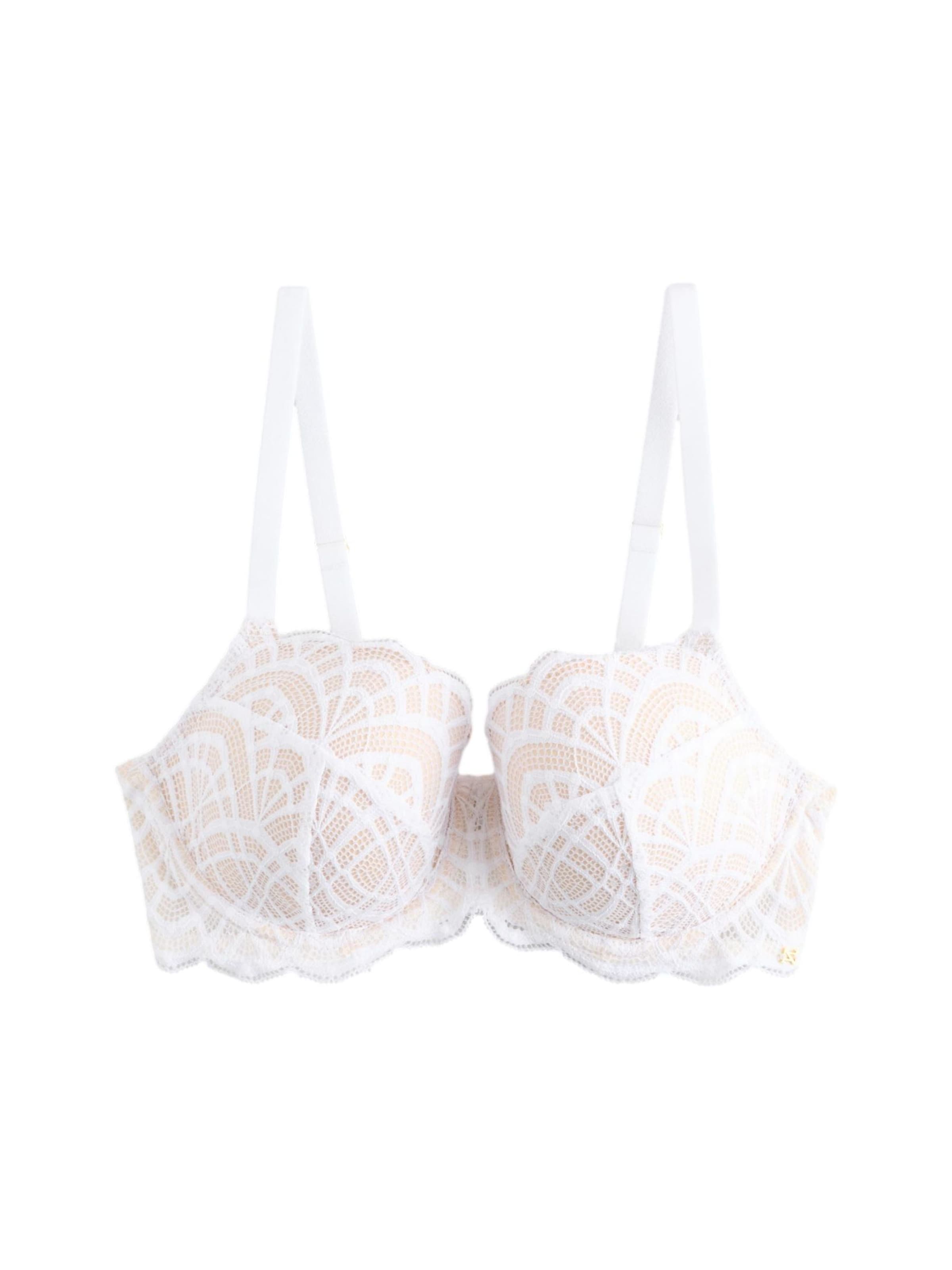 Next Koszulkowy Biustonosz 'Chloe' w kolorze biały: przód