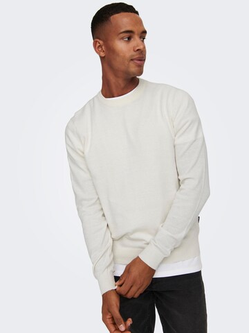 Only & Sons Sweater 'REX' in White