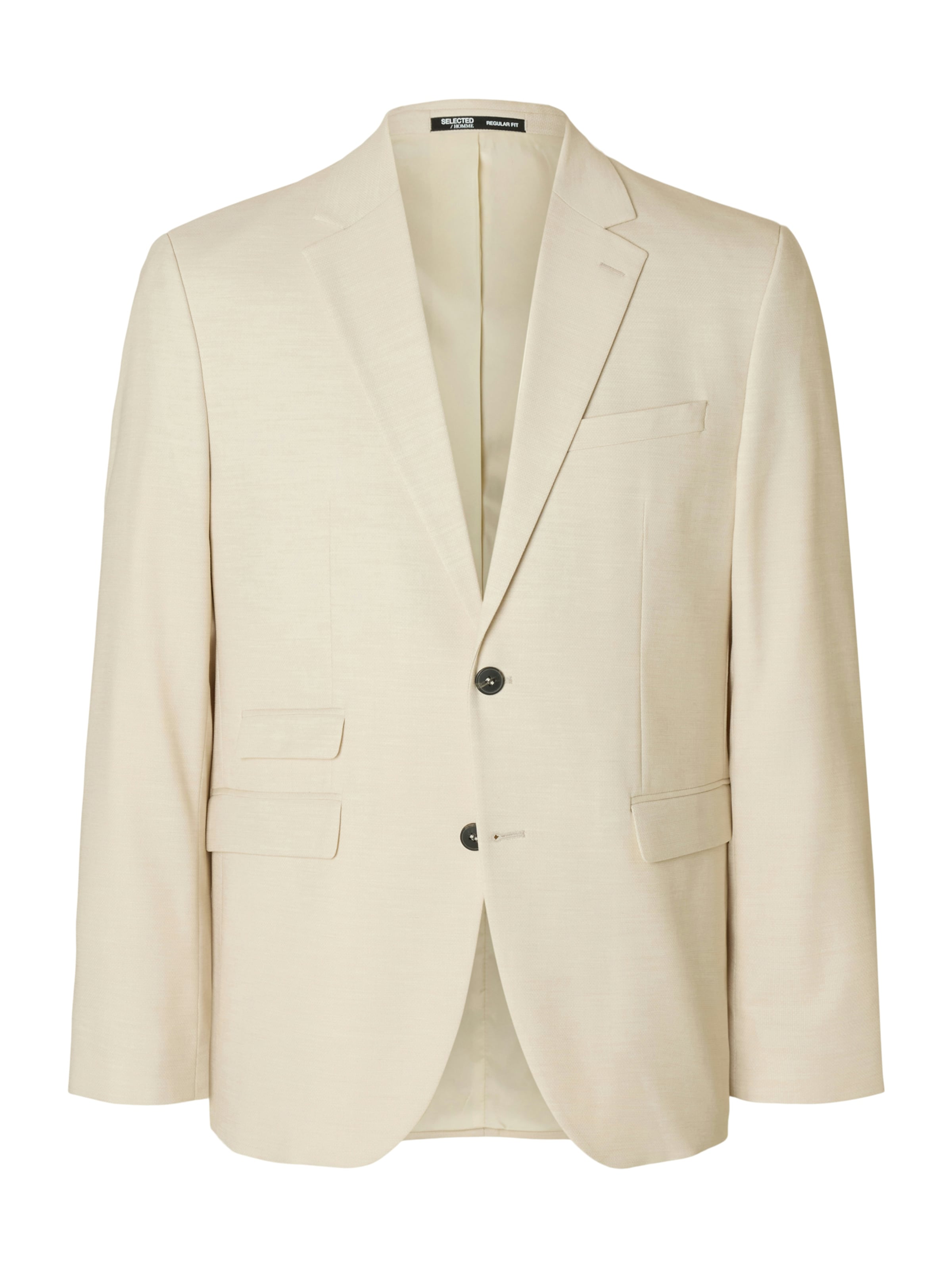 Coupe slim Veste de costume 'SLHNEIL' SELECTED en beige : devant