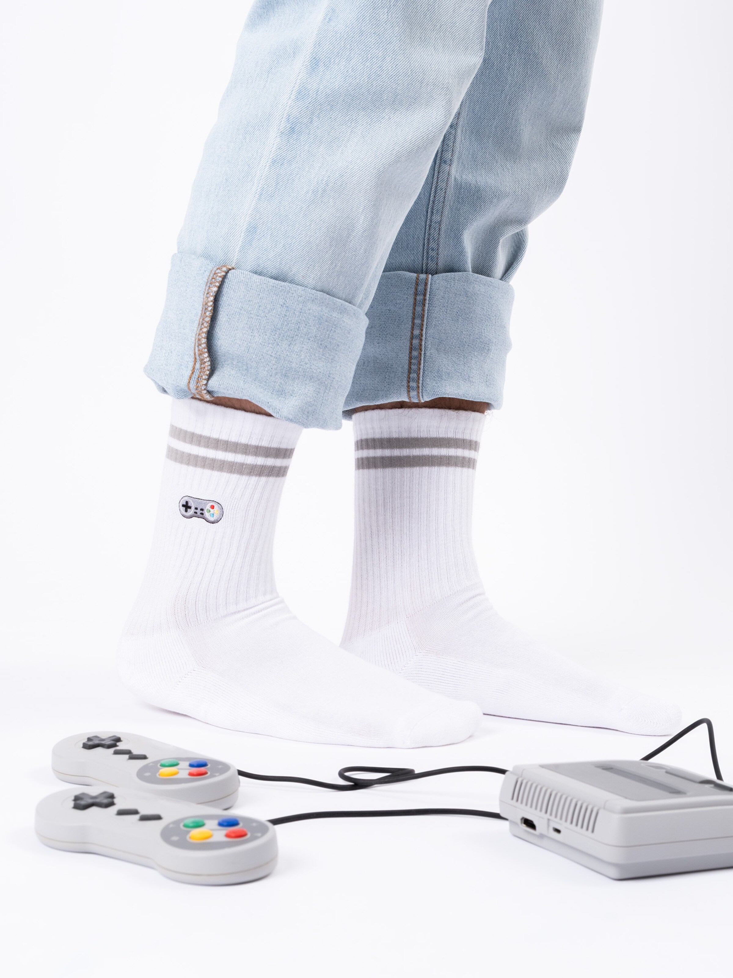 Occulto Athletic Socks 'Rio' in White: front