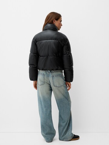 Veste mi-saison Bershka en noir