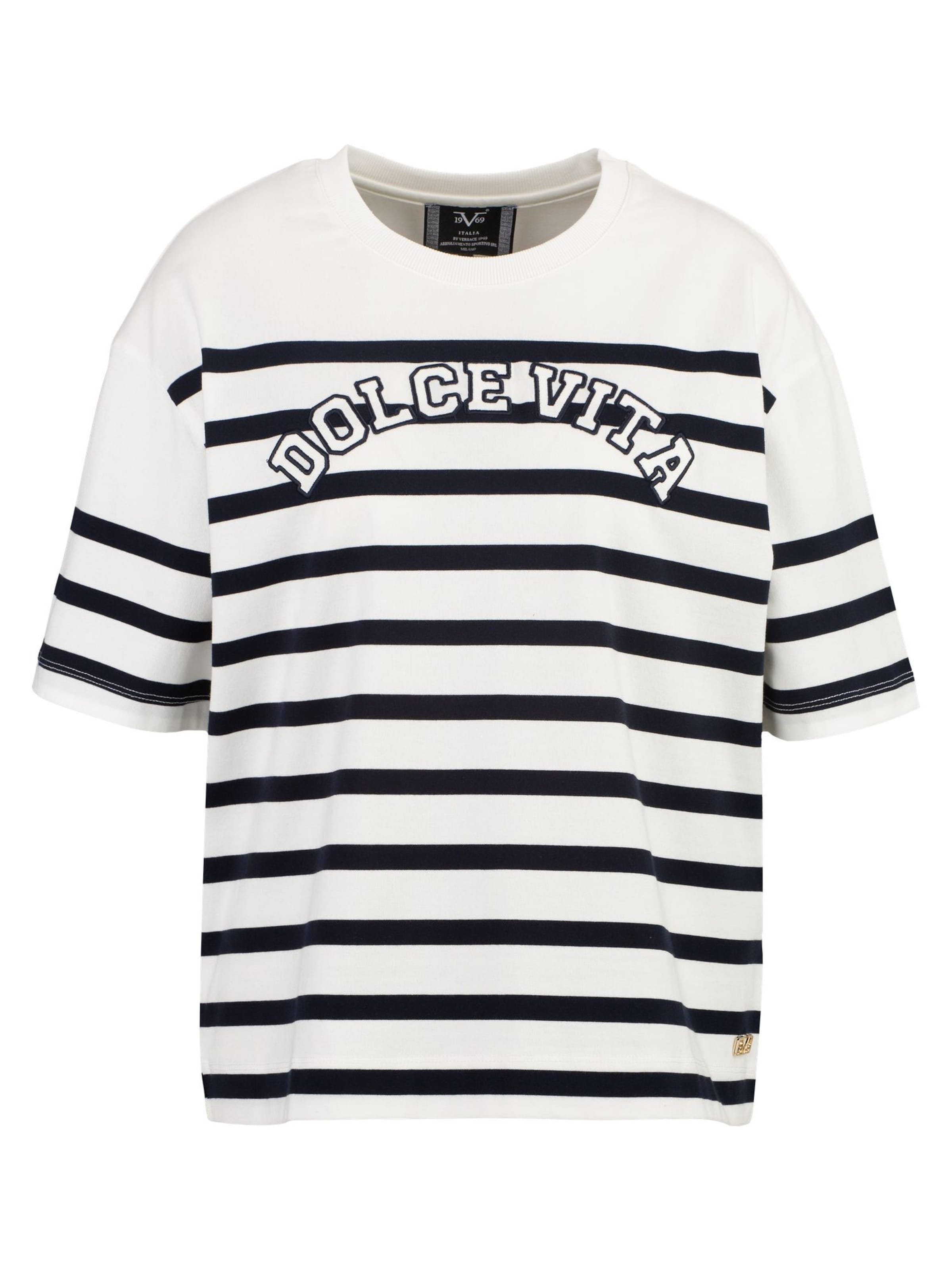 19V69 ITALIA Póló 'Petonia' - fehér: elől