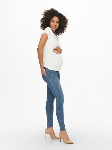 Only Maternity Slimfit Džíny 'Iris' – modrá