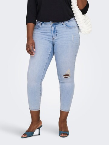 ONLY Carmakoma Skinny Jeans 'CARWilly' in Blauw: voorkant