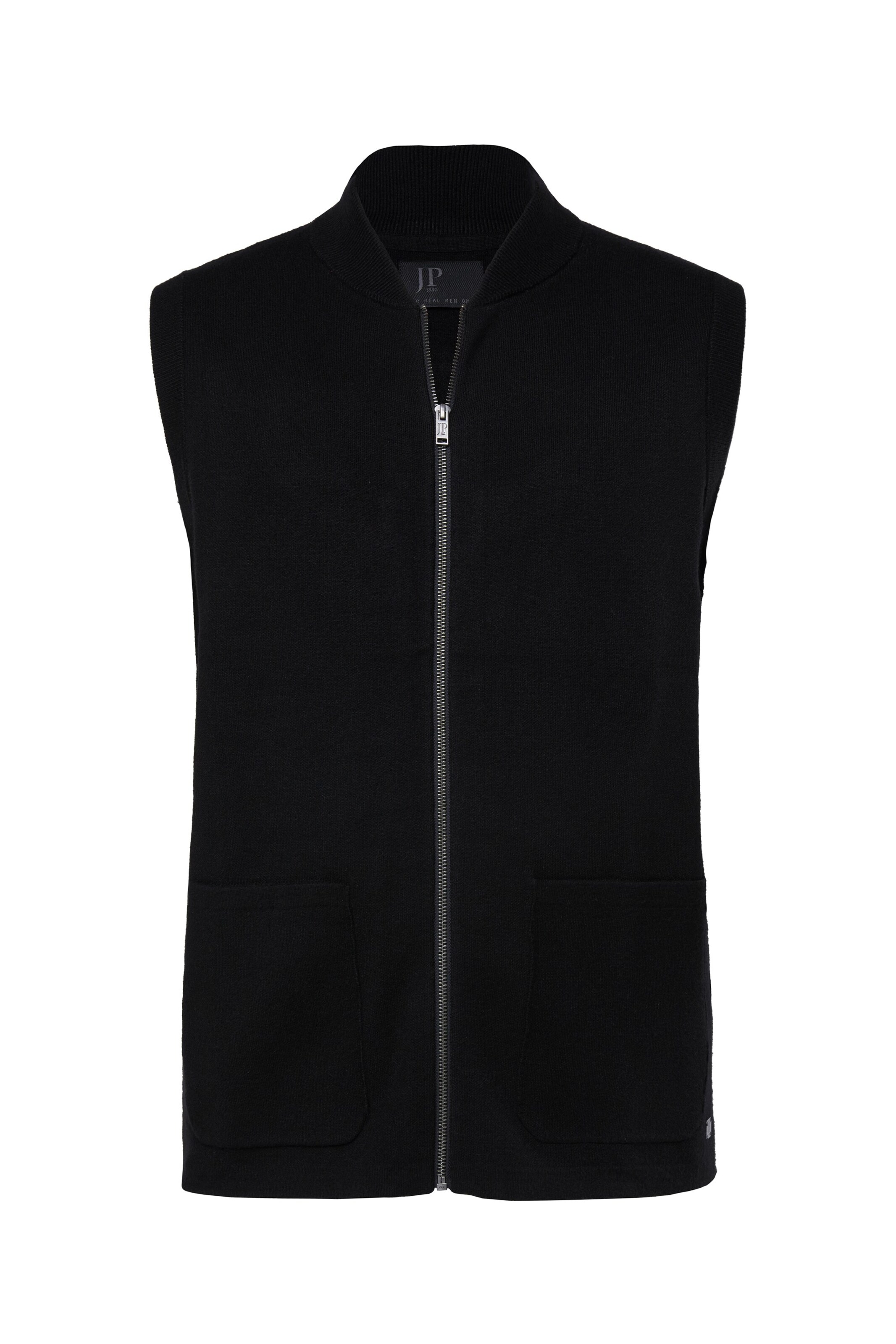 JP1880 Bodywarmer in Zwart: voorkant