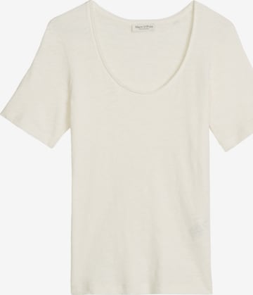 T-shirt Marc O'Polo en blanc : devant