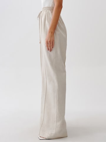 Tussah Wide leg Παντελόνι 'ANDREA' σε μπεζ