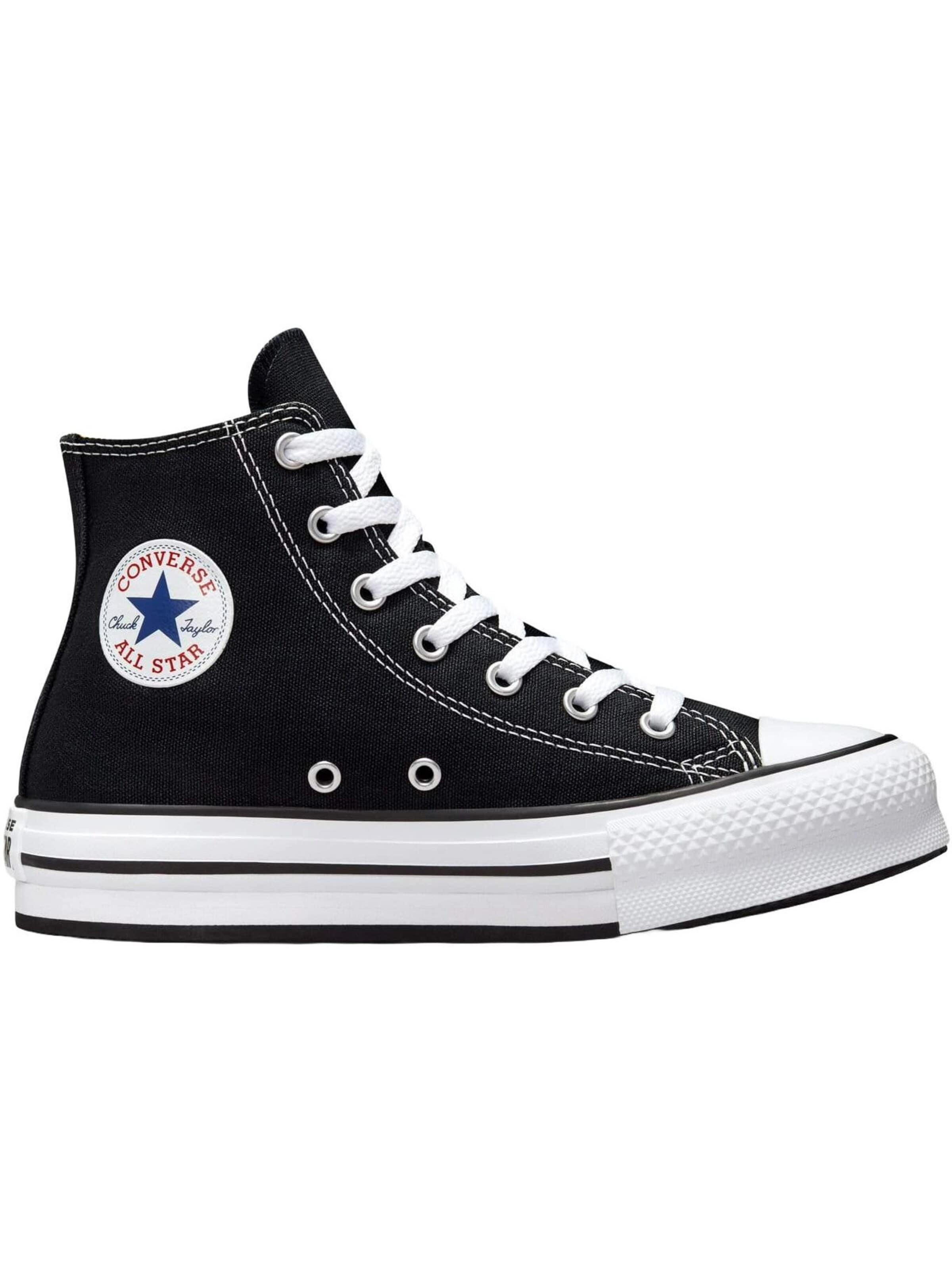CONVERSE - Zapatillas deportivas bajas en negro: frente
