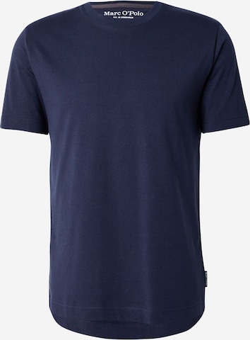 Marc O'Polo - Camisa 'T-shirt, short sleeve, crew neck' em azul: frente