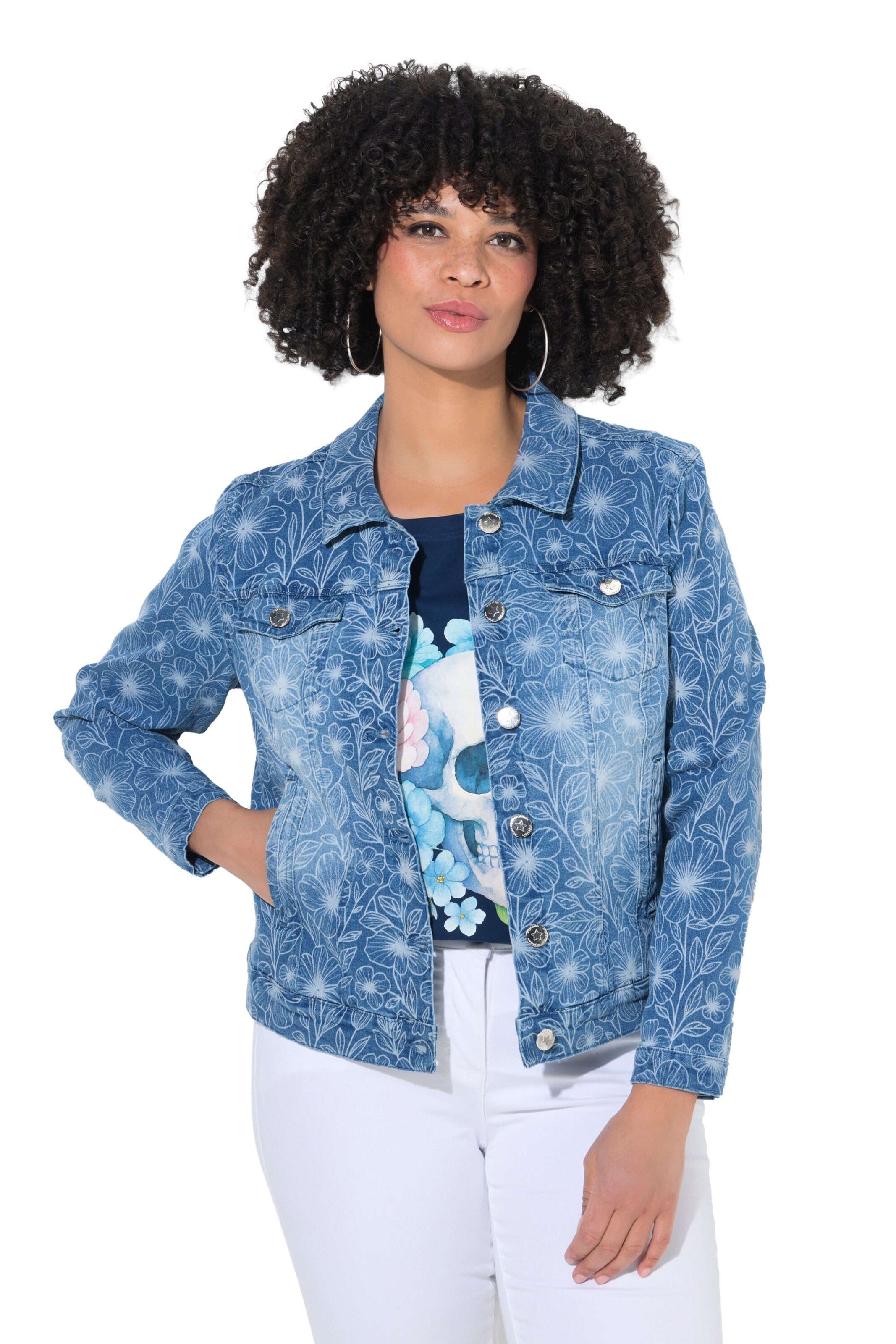 Angel of Style Tussenjas in Blauw: voorkant