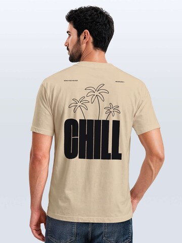 Neverless Shirt 'chill' in Beige