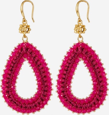 Alster Herz Earrings 'FORMENTERA' in Pink: front