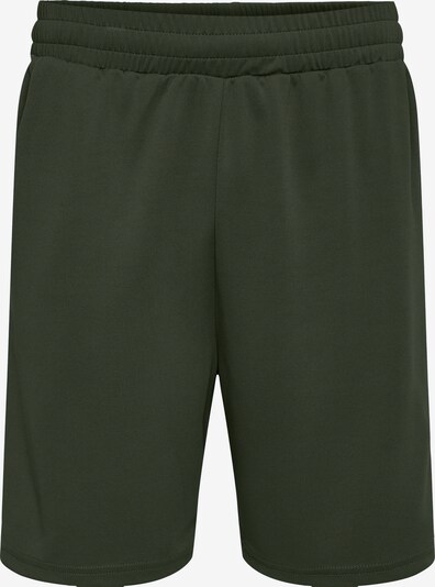 Hummel Workout Pants 'FLEX' in Olive / Dark green / White, Item view