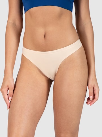 Smilodox Thong in Beige: front