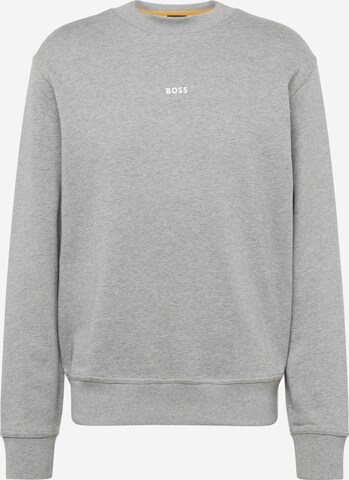 BOSS - Sweatshirt em cinzento: frente