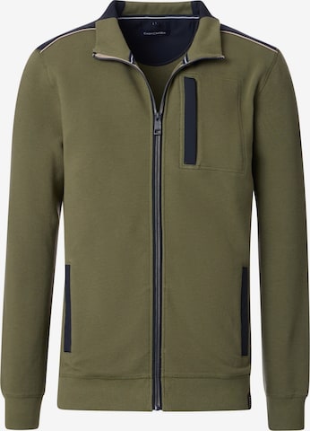 CASAMODA Sweatjacke in Grün: Vorderseite