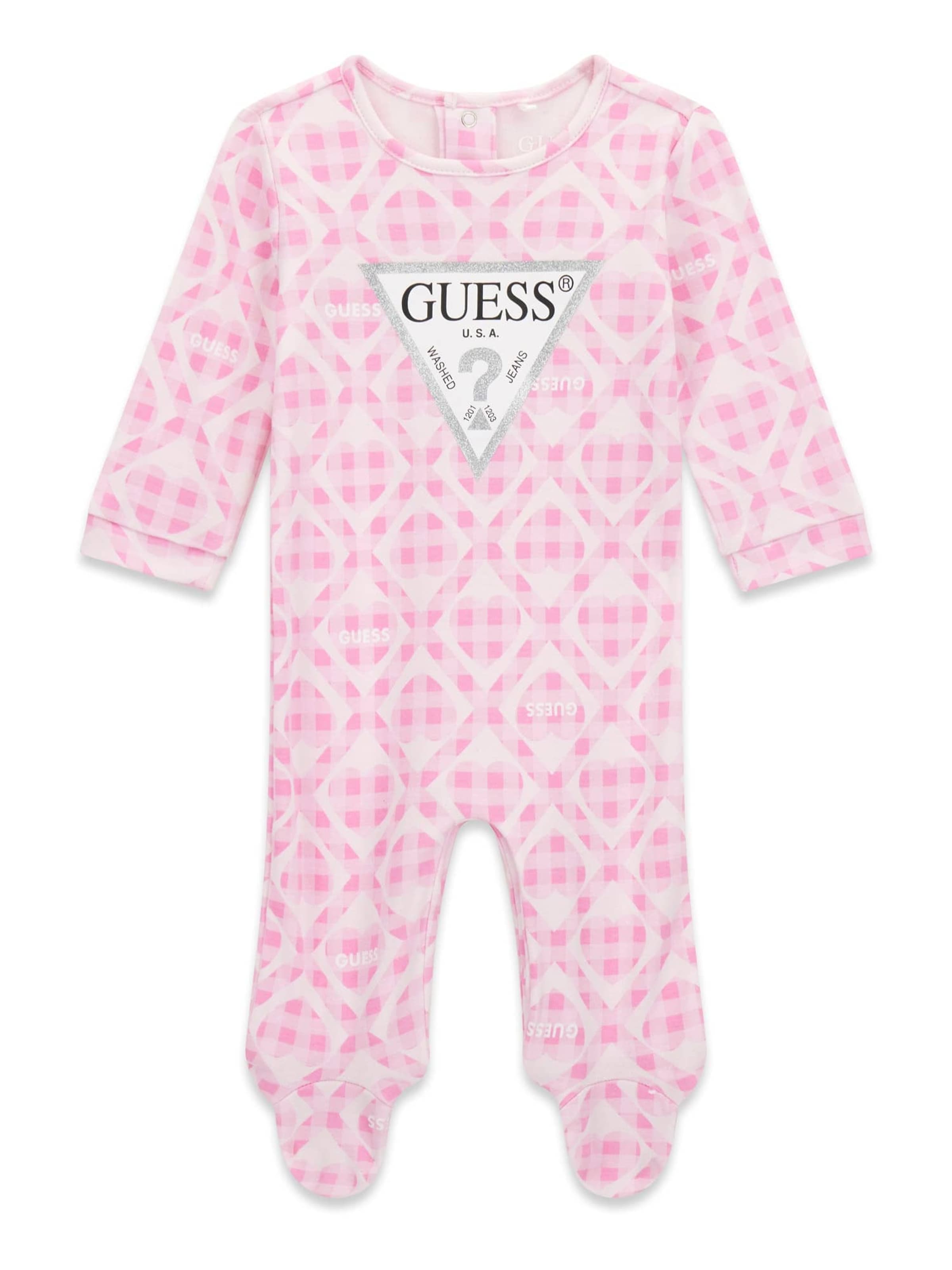 GUESS Romper/Bodysuit in Pink: front