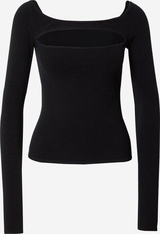 WEEKDAY Shirt 'Evie' in Black: front