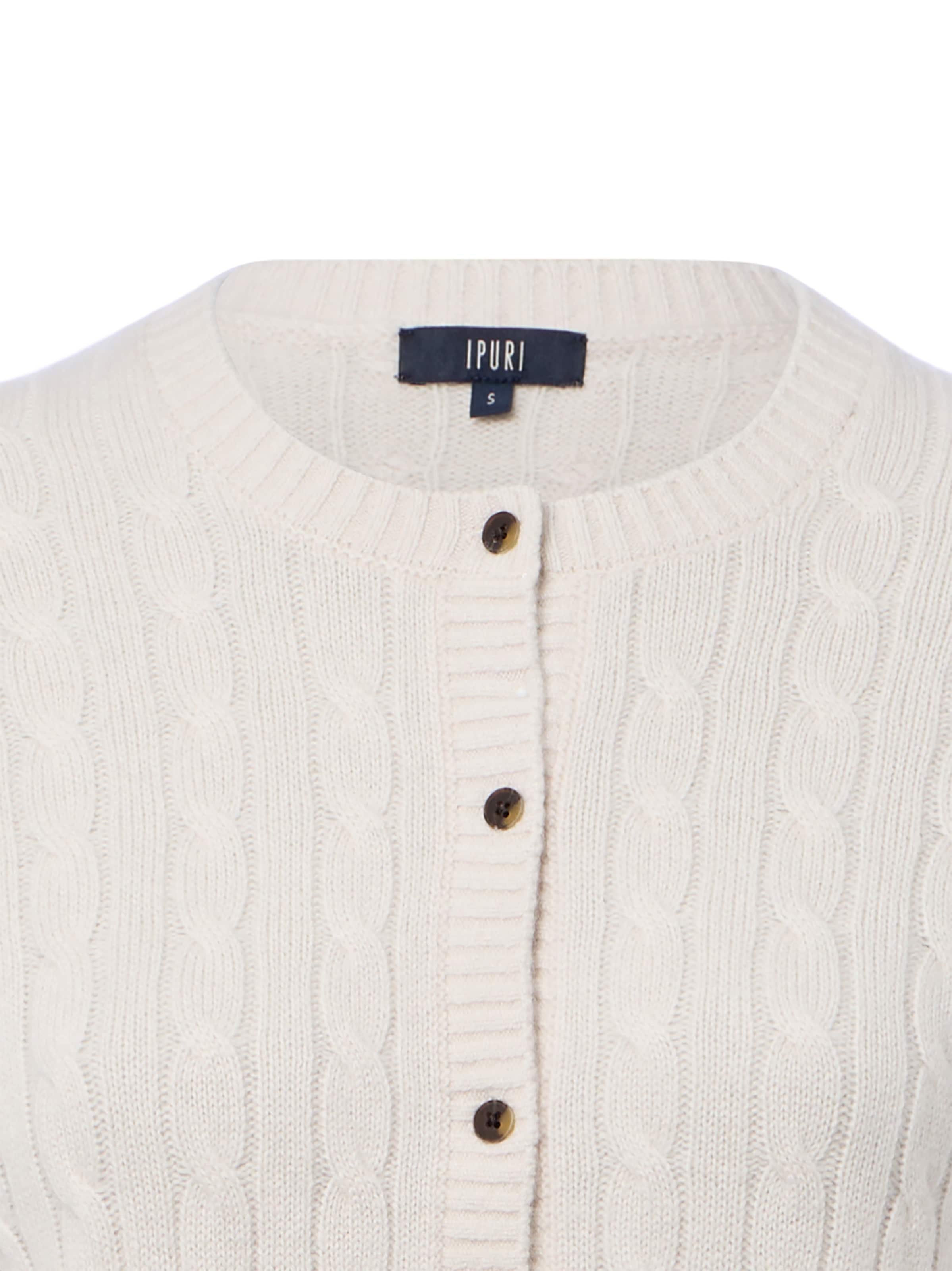 Ipuri Gebreid vest in Beige