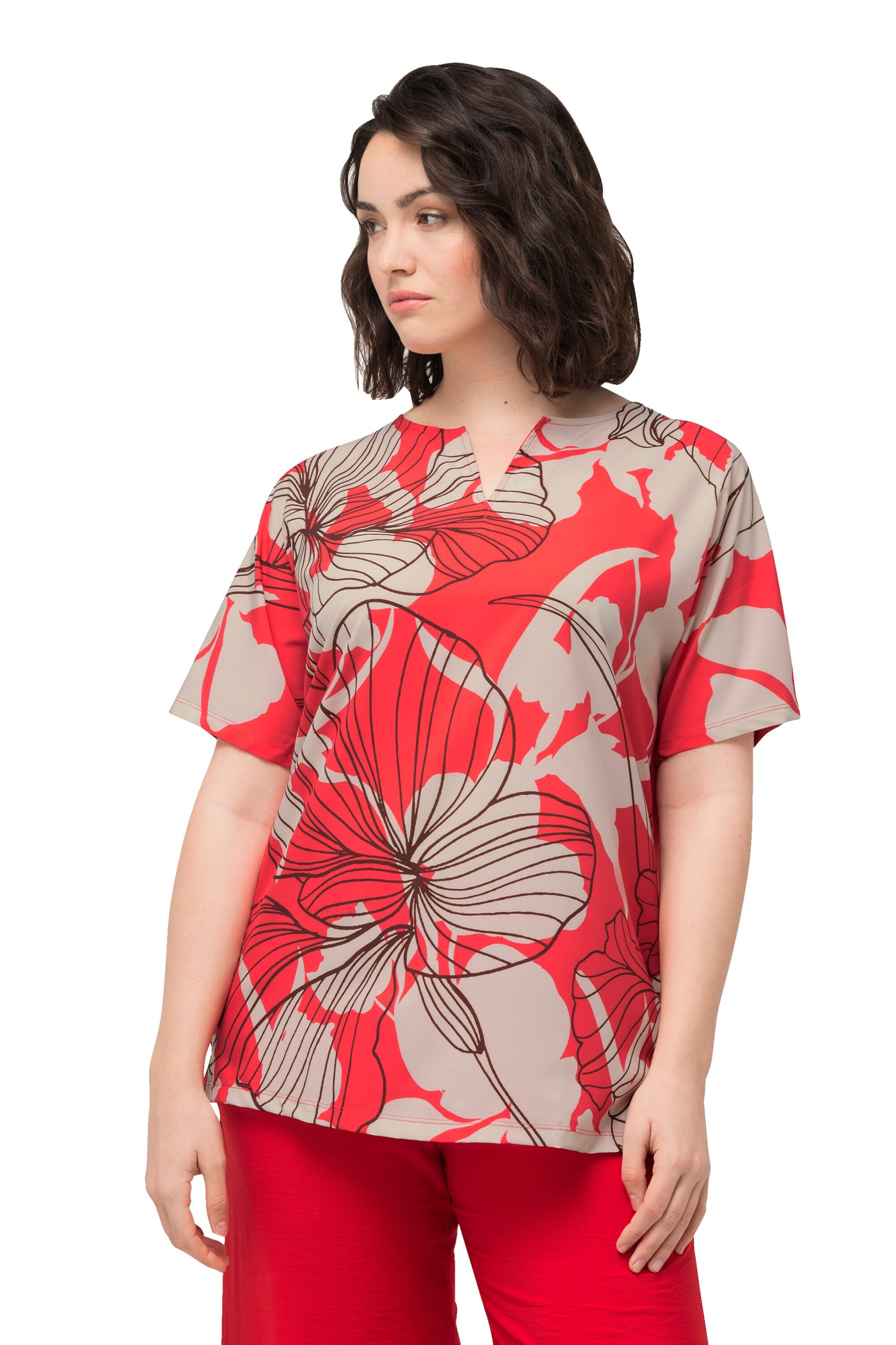 Ulla Popken Shirt in Rood