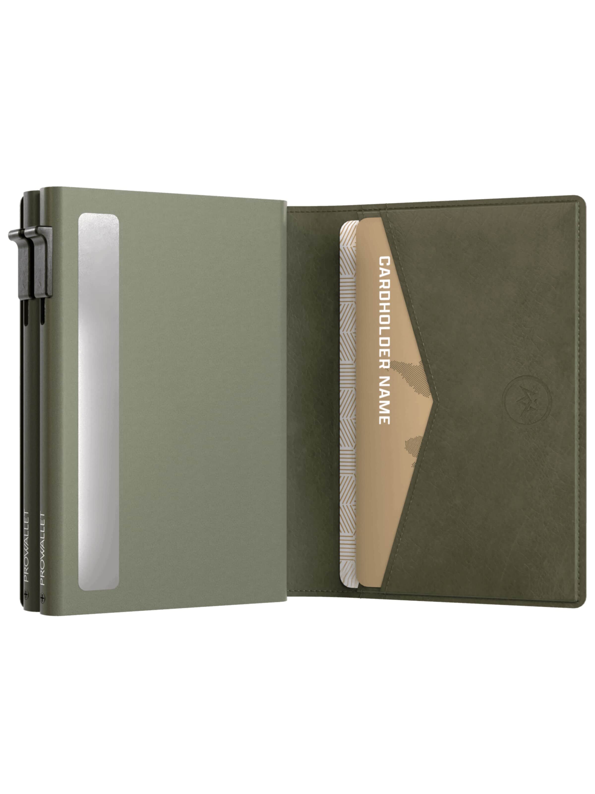Prowallet Portemonnee 'Pasjeshouder Double' in Groen