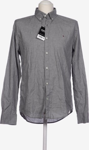 TOMMY HILFIGER Button Up Shirt in M in Grey: front