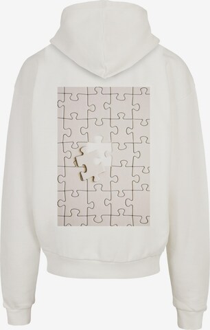 Merchcode Sweatshirt 'Missing Piece' in Weiß