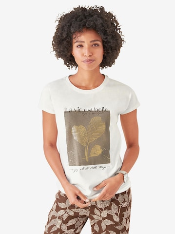 T-shirt Linea Tesini by heine en beige