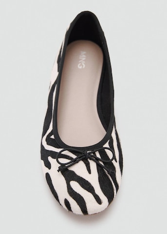 MANGO KIDS Ballet Flats 'Zebra' in Black
