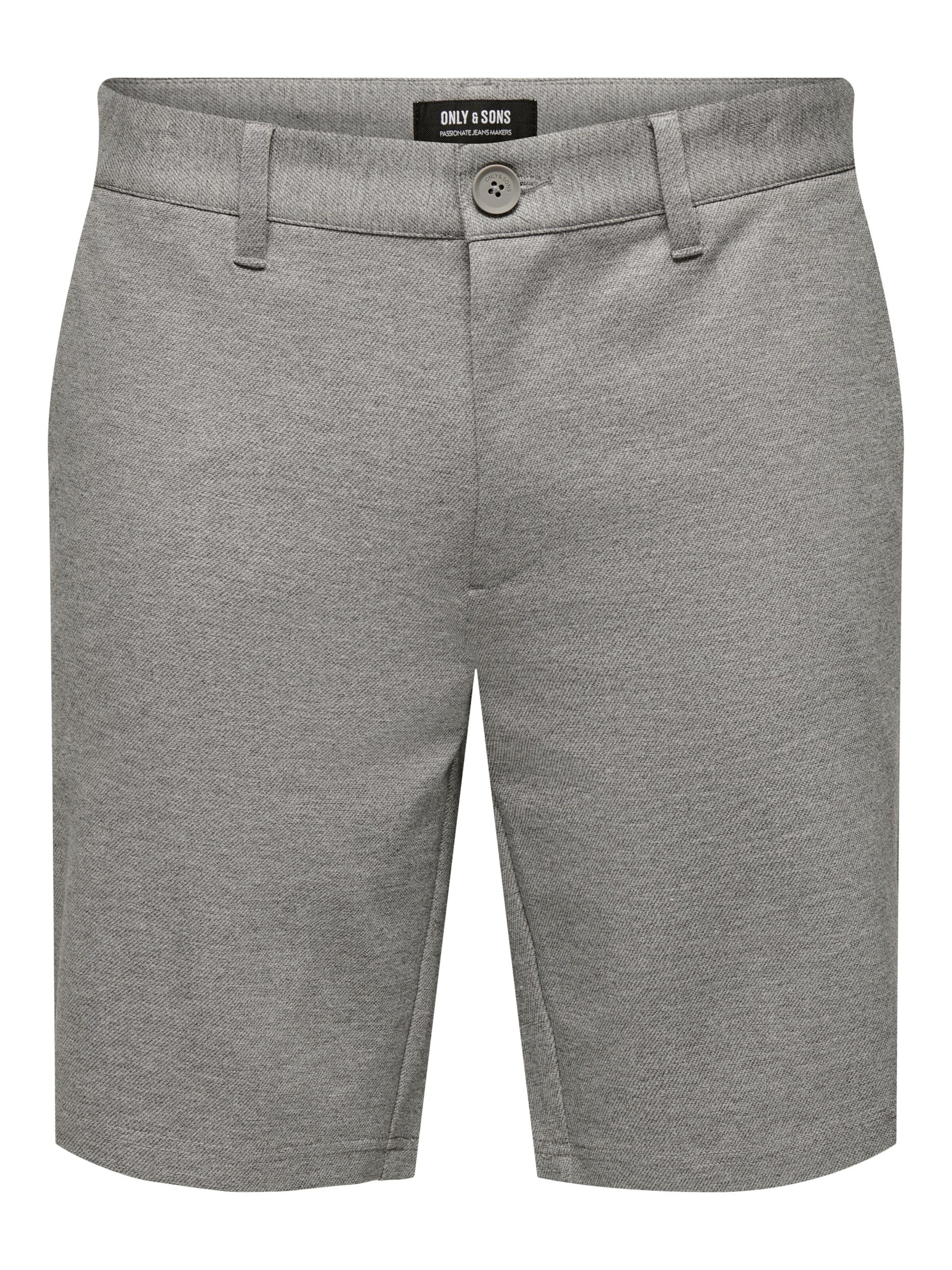 Only & Sons Regular Chino Pants 'MARK' in Grey: front