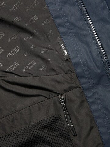 SELECTED HOMME Between-Seasons Parka in Blue