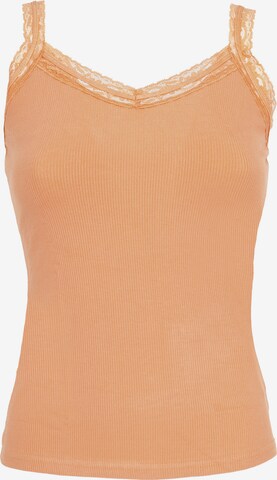 Influencer Top in Oranje: voorkant