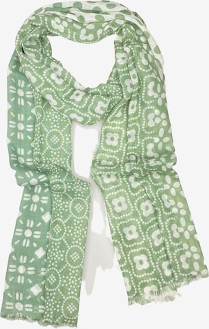 COLLEZIONE ALESSANDRO Scarf 'Loreen' in Green: front