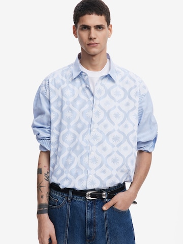Desigual Regular fit Πουκάμισο σε μπλε