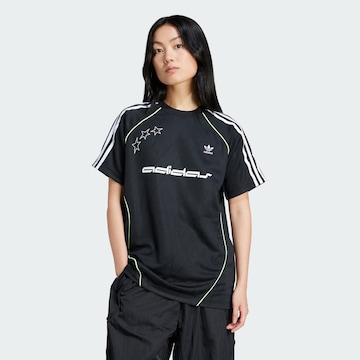 ADIDAS ORIGINALS Shirt in Black: front