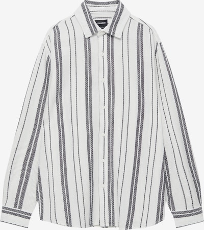 Pull&Bear Button Up Shirt in Black / White, Item view