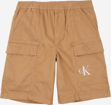 ruda Calvin Klein Jeans Laisvas Kelnės 'Essential': priekis